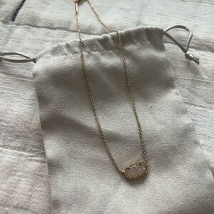 Kendra Scott Gold & White Necklace